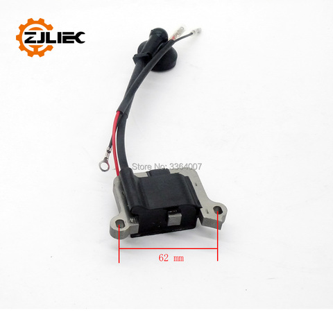 1E48F ignition coil fit for 63cc brush cutter grass trimmer 48 engine 48F grass cutter mower ignition coil ► Photo 1/6