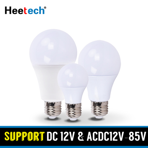 LED Bulb E27 Lamps DC 12V LED Light 3W 5W 7W 9W 12W 15W 24W 36W Bombilla For Solar Led Light Bulbs 24V 36V Low Voltages Lamps ► Photo 1/6