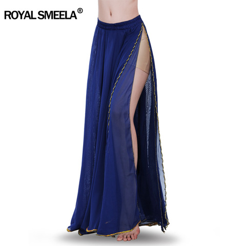 Hot Sale 2022 belly dancing training skirts belly dance costumes practice dress & performance sexy split belly dance skirt-6009 ► Photo 1/6