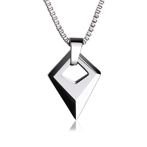 Hot Selling Man Jewelry High Polished Tungsten Carbide Pendants With 2.0 Titanium Steel Necklace 50cm Length Male Pendant ► Photo 1/6