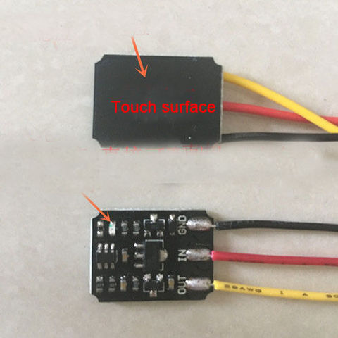DYKB Touch Switch DC 3V-18V 12V 2A Capacitive Touch Bistable Electronic Switch Module LED Relay 5v for Acrylic glass ceramic ► Photo 1/5
