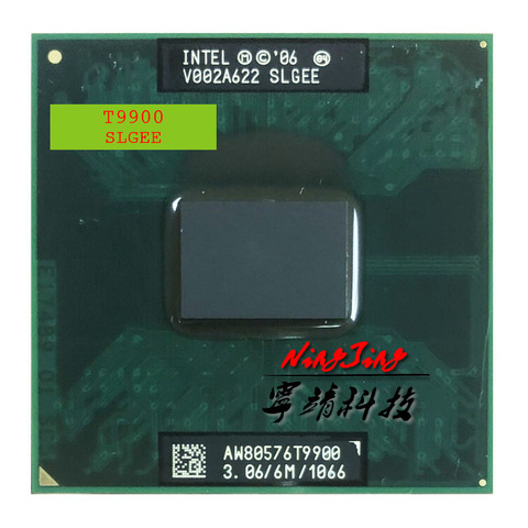 Intel Core 2 Duo T9900 SLGEE 3.0 GHz Dual-Core Dual-Thread CPU Processor 6M 35W Socket P ► Photo 1/1
