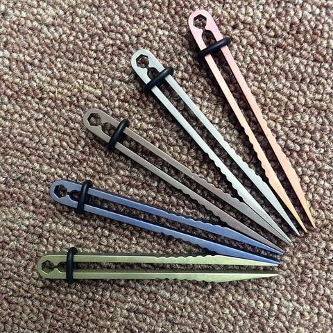 titanium gadget camp tc4 ti EDC tweezer multipurpose gear clamp pick up clamping pocket multi outdoor travel clip mini tool ► Photo 1/1