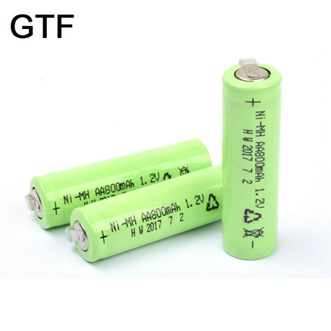 100% 1-20Pcs AA Battery 1.2V 800mAh Ni-MH AA Rechargeable Battery 800mAh Batteries for Cordless Telephone Razor Toothbrush ► Photo 1/6