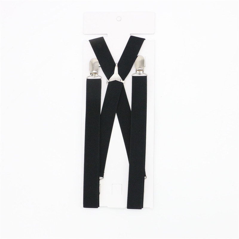 Suspenders Men 2 Inch 50mm Wide Adjustable Four Clip-on X- Back