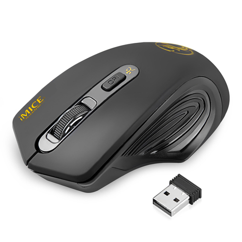 Wireless Mouse 2000DPI Adjustable USB 3.0 Receiver Optical Computer Mouse 2.4GHz Gaming Mice Ergonomic Design For Laptop ► Photo 1/6