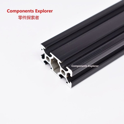 Arbitrary Cutting 1000mm 2040 Black Aluminum Extrusion Profile,Black Color. ► Photo 1/3