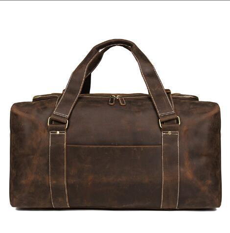 2022 new style genuine leather solid travel duffle for men high quality ► Photo 1/6