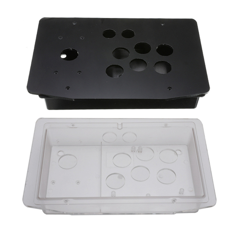 DIY Clear Black Arcade Joystick Replacement Acrylic Panel Case  Handle Arcade Game Kit Sturdy Construction Easy to Install ► Photo 1/6