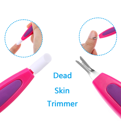 1Pcs Women Double Sided Nail Art Fork Nipper V-shaped Dead Skin Trimmer Cuticle Remover Nail Tips Pusher Women Manicure Tool ► Photo 1/5