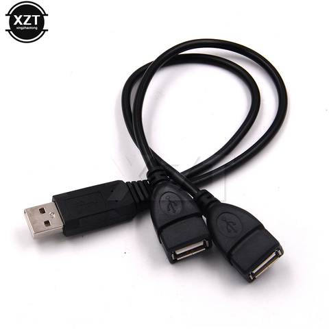 USB 2.0 A Male To 2 Dual Female USB Y Splitter Transfer Data Hub Power Cord Adapter Charging Extension Cable For Hard Disks ► Photo 1/4