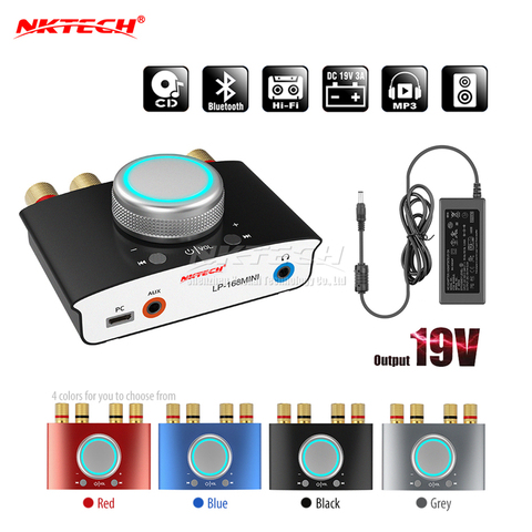NKTECH LP-168mini Audio Power Amplifier Bluetooth 4.2 HiFi Stereo 2CH 50W Car Home Digital Player Low Noise Headphone Amplifier ► Photo 1/6