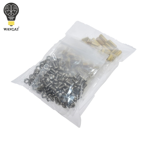 WAVGAT M3 5/8/10/12mm PCB Hex Male Female Thread Brass Spacer Standoffs/ Screw /Hex Nut Assortment set Kits with Plastic Bag ► Photo 1/6