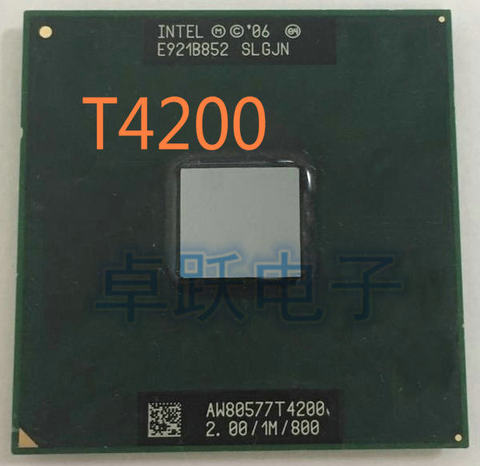 Original Intel T4200 CPU 2.0/1M/800 original official version of the original pin PGA SLGJN supports 965 chipset ► Photo 1/1
