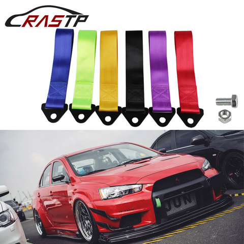 RASTP-Smooth Material Towing Rope Nylon Tow Eye Strap Tow Loop Strap Racing Drift Rally Emergency Tool Front Rear  RS-BAG013A-NM ► Photo 1/1