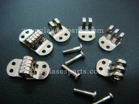 5.0mm screw on pinned hinge,short hinge,riveting hinge for plastic,acetate sunglasses,all purpose hinge for eyewear frame ► Photo 1/1