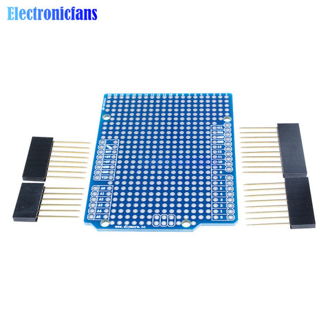 Fiber PCB Breadboard 2mm 2.54mm Pitch With Pins DIY Prototype PCB Expansion Board For Arduino ATMEGA328P UNO R3 One Shield FR-4 ► Photo 1/6