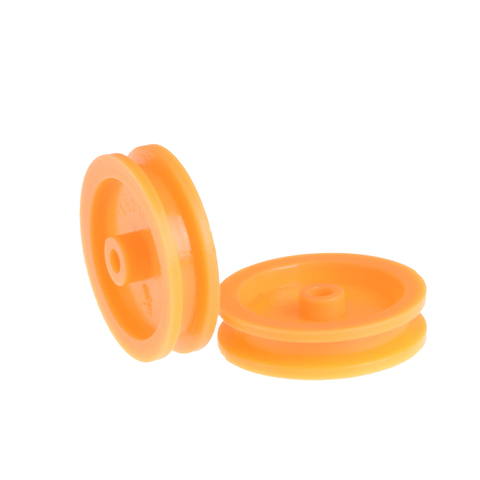 20Pcs/lot 2mm Hole Orange Plastic Belt Pulley For DIY RC Toy Car Airplane Accessories ► Photo 1/6