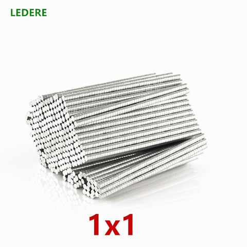 50/100/500pc 1x1mm magnet 1x1 Super strong neo neodymium magnet N45 D1x1, D1x1mm permanent magnet D1*1mm rice size magnet 1*1 ► Photo 1/3