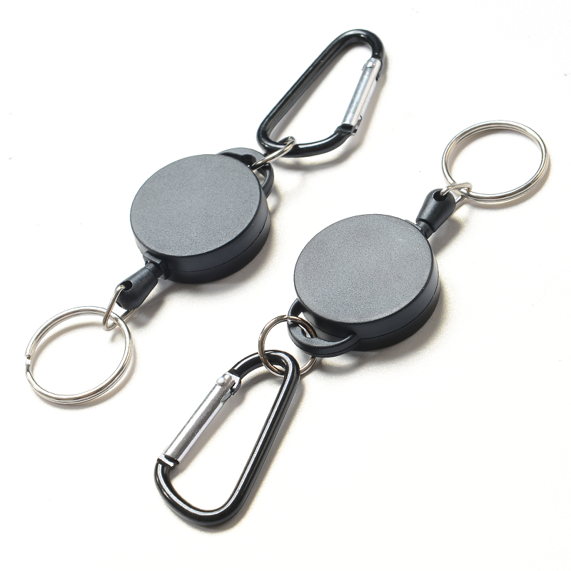 Retractable Reel Recoil ID Badge Lanyard Name Tag Key Belt Holder Clip Ring Z 