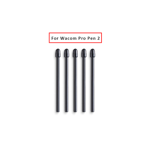 5 Pcs / Lot For Wacom Intuos Pro PTH-660 / 860 Cintiq DTH-W1620 / 1320H Graphic Drawing Tablet's pen Wacom Pro Pen 2 Black Nibs ► Photo 1/4