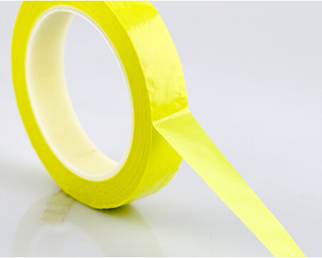 2 rolls 8mm*66M*0.06mm PET High Temp Withstanding Insulation Anti-Flame Adhesive Mylar Tape for Transformer Yellow ► Photo 1/3