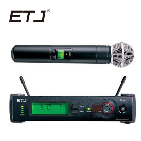 Professional UHF Wireless Microphone SLX24 BETA58 58A Super Cardioid Vocal For Stage Karaoke Handheld Microphone SLX ► Photo 1/5