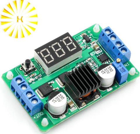 LTC1871 100W/6A DC Power Source Step Up Converter DC DC 3.5V-30V 5v 12v 6A 100W Adjustable Converters +Red LED Voltmeter ► Photo 1/1