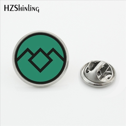 2017 New Arrival Twin peaks Collar Pin Brooch David Lynch movie Jewelry Glass Cabochon Stainless Steel Lapel Pins Brooches ► Photo 1/6