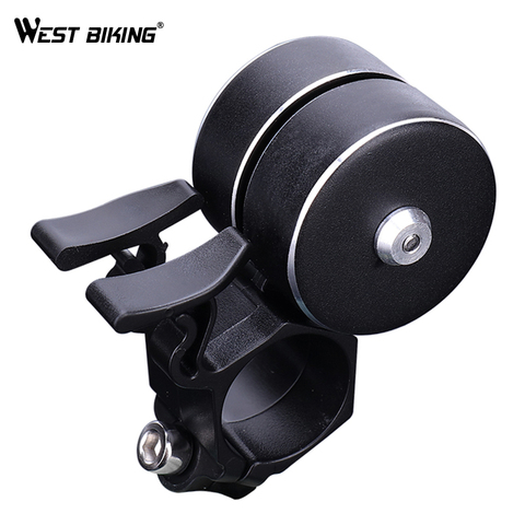 WEST BIKING Bicycle Bell Sound Resounding Outdoor Protective Bell Rings Bike Accessory Powerful Alarm MTB Bicycle Handlebar Bell ► Photo 1/6