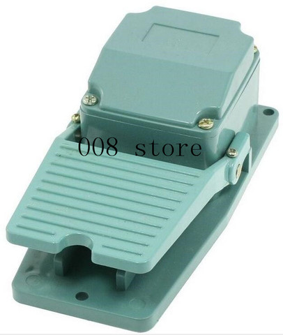 Free shipping AC 250V 15A 1NO 1NC Momentary Treadle Pedal Foot Switch w Cable Gland TFS-402 Green ► Photo 1/2