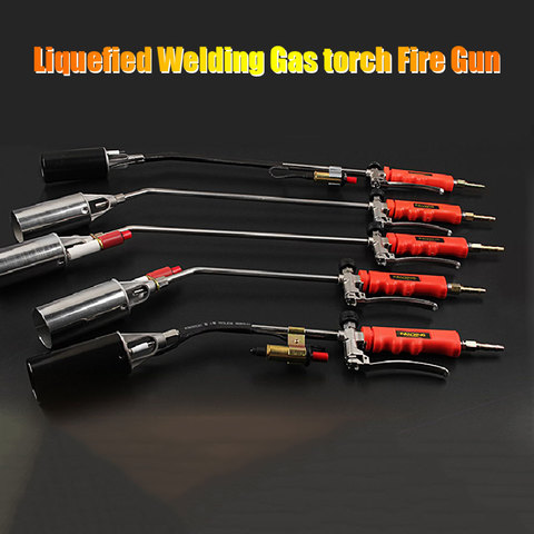 Liquefied  Welding Gas torch Fire Gun  with Button Ignition Weed Burner Welding Accessories  for Brazing Tool Outdoor Picnic BBQ ► Photo 1/6