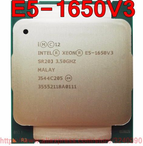 Intel Xeon CPU E5-1650V3 SR20J 3.50GHz 6-Cores 15M LGA2011-3 E5-1650 V3 official version processor E5 1650V3 free shipping E5 1650 V3 ► Photo 1/1