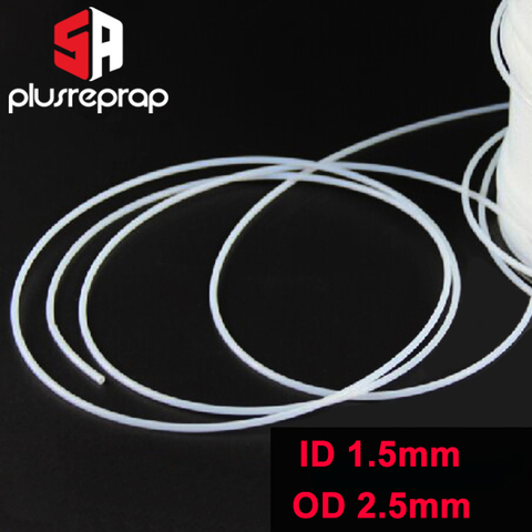 1Meter 1.5mm x 2.5mm / 0.8mm x 1.2mm PTFE Tube For 3D Printer Parts ► Photo 1/2
