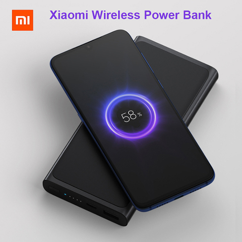 Original Xiaomi Mi 10000mAh Qi Wireless Power Bank PLM11ZM Quick Charge 10000 mAh External Battery for iPhone Samsung Huawei ► Photo 1/6