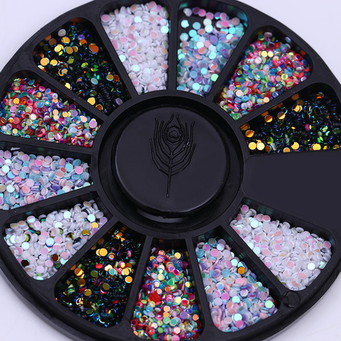 Mixed Color Chameleon Stone Nail Rhinestone Small Irregular Beads  3D Nail Art Decoration In Wheel Accessories ► Photo 1/6