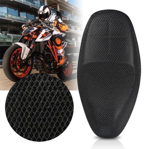 FREE SHIPPING New Breathable Summer Cool 3D Mesh Motorcycle Moped Motorbike Scooter Seat Covers Cushion Anti-Slip Waterproof ► Photo 1/6