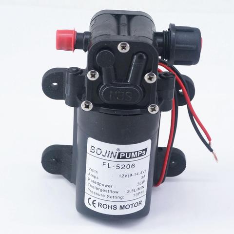 12V DC Electric Mini Diaphragm pump self-priming booster pumnp for garden cooling car washer 3A 36W 210L/H  T26 ► Photo 1/4
