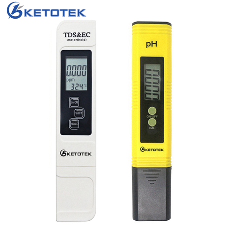 Portable Digital PH Meter 0.00-14.0 PH Tester TDS&EC Meter Thermometer 0-9999us/cm 0-9999ppm 0.1-80.0degree Water Qualit Monitor ► Photo 1/6