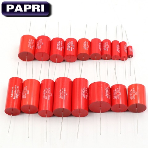 PAPRI 1PCS Audiophiler Axial MKP Audio Grade Capacitor 0.47-15UF 400VDC For HIFI DIY Frequency Capacitance Guitar Amplifier ► Photo 1/6