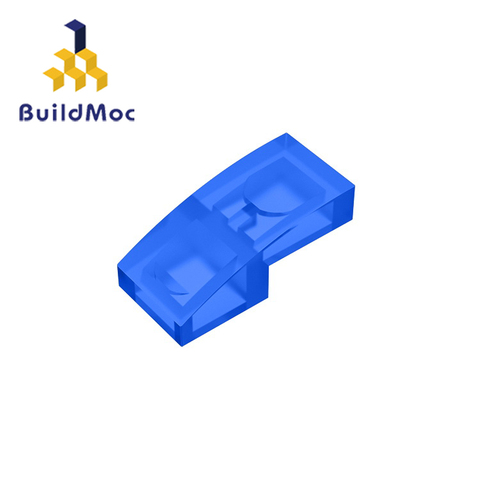 BuildMOC Compatible Assembles Particles 11477 Slope Curved 2 x 1For Building Blocks Parts DIY LOGO Educational Tech Parts Toys ► Photo 1/4