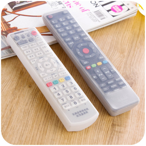 1 pc 6 Sizes Remote Control Cover Silicone Transparent TV Remote Control Case Air Conditioning Dust Protect Storage Bag ► Photo 1/5