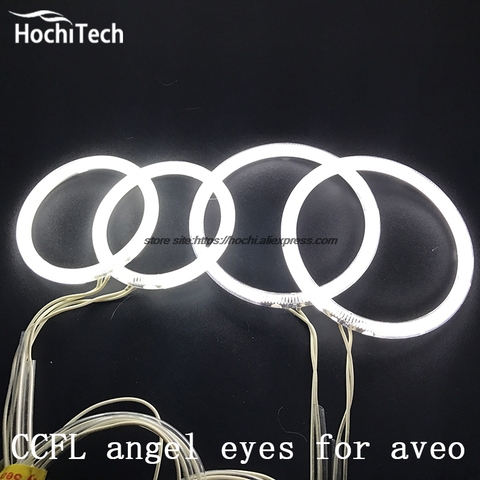 HochiTech WHITE 6000K CCFL Headlight Halo Angel Demon Eyes Kit angel eyes light for Chevrolet Sonic T300 2011 2012 2013 2014 ► Photo 1/6