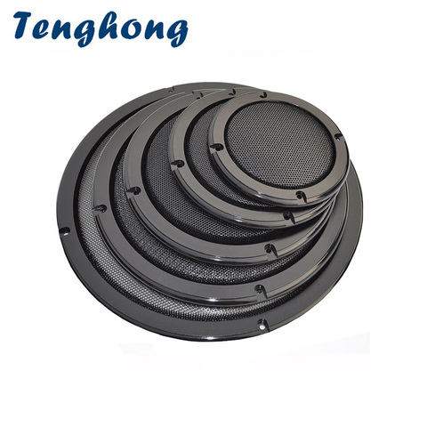 Tenghong 2pcs Speaker Net Cover 2 4 5 6.5 Inch Replacement Speaker Protective Mesh Net Cover Grille Circle Speaker Accessories ► Photo 1/5