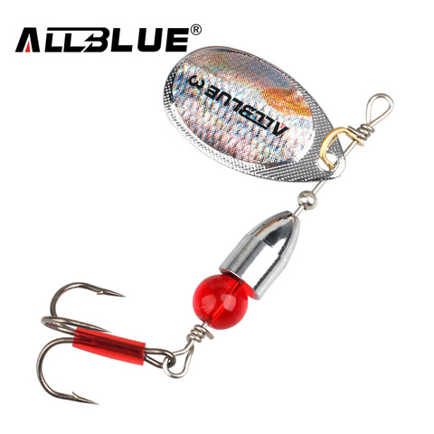 ALLBLUE 5pcs/lot 2# 3# 4# Metal Bullet Spinner Bait Fishing Lure Longcast For Fishing Artificial Lure Multi Size Bass Bait Peche ► Photo 1/6
