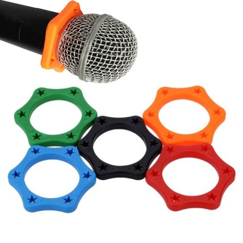 5Pcs Rubber Wireless Handheld Microphone Anti-rolling Protective Sleeve Mic Protection Anti-drop Ring ► Photo 1/6