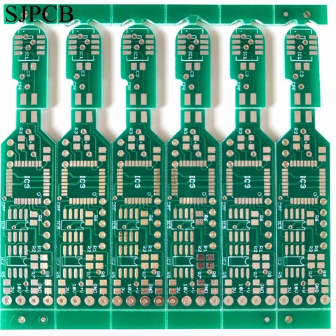 SJPCB Special Shape Outline Cut Circuit Board in Panel Panelization Supported Standard PCB with 5 mm Crack Edge Boarder ► Photo 1/2