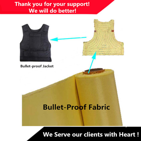 240g Aramid Fiber Cloth Plain Weave Fabric for Bulletproof Vest Bulletproof Jacket kevlar 1414 ► Photo 1/6