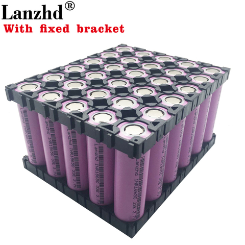 8-30PCS 18650 Batteries 3.7V Li ion 3300mAh 30A 18650VTC7 INR18650 battery with fixed bracket 18650 Holder and Splicing Bracket ► Photo 1/6