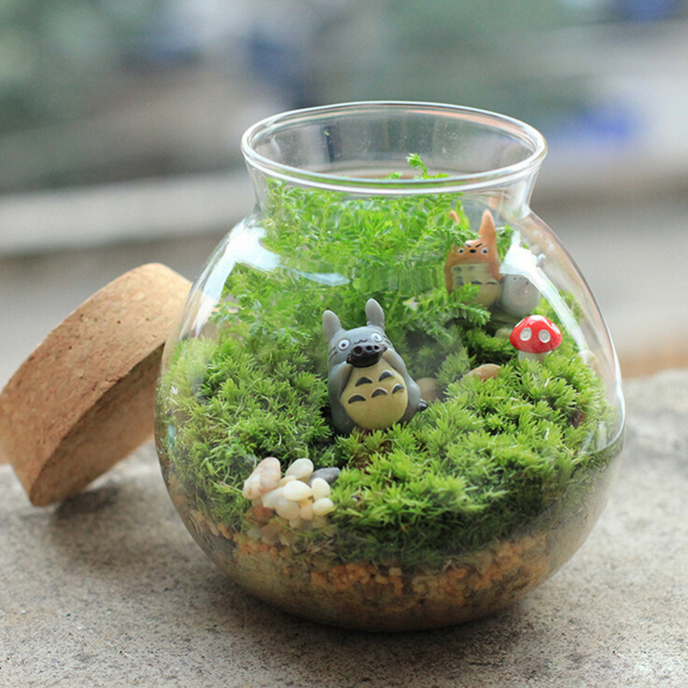 Fake Moss Miniature Garden Ornament DIY Mushroom Craft Pot Fairy Artificial Lawn 